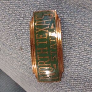 Vintage Jenkins North Texas State University belt buckle